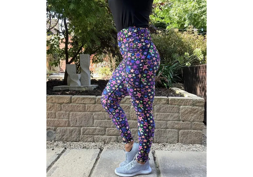 Winter Starlight Starbright Leggings with Pockets