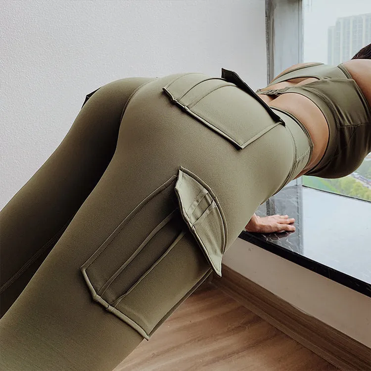 Women's High Waist Leggings with Pockets, Women Yoga and Sports Pants