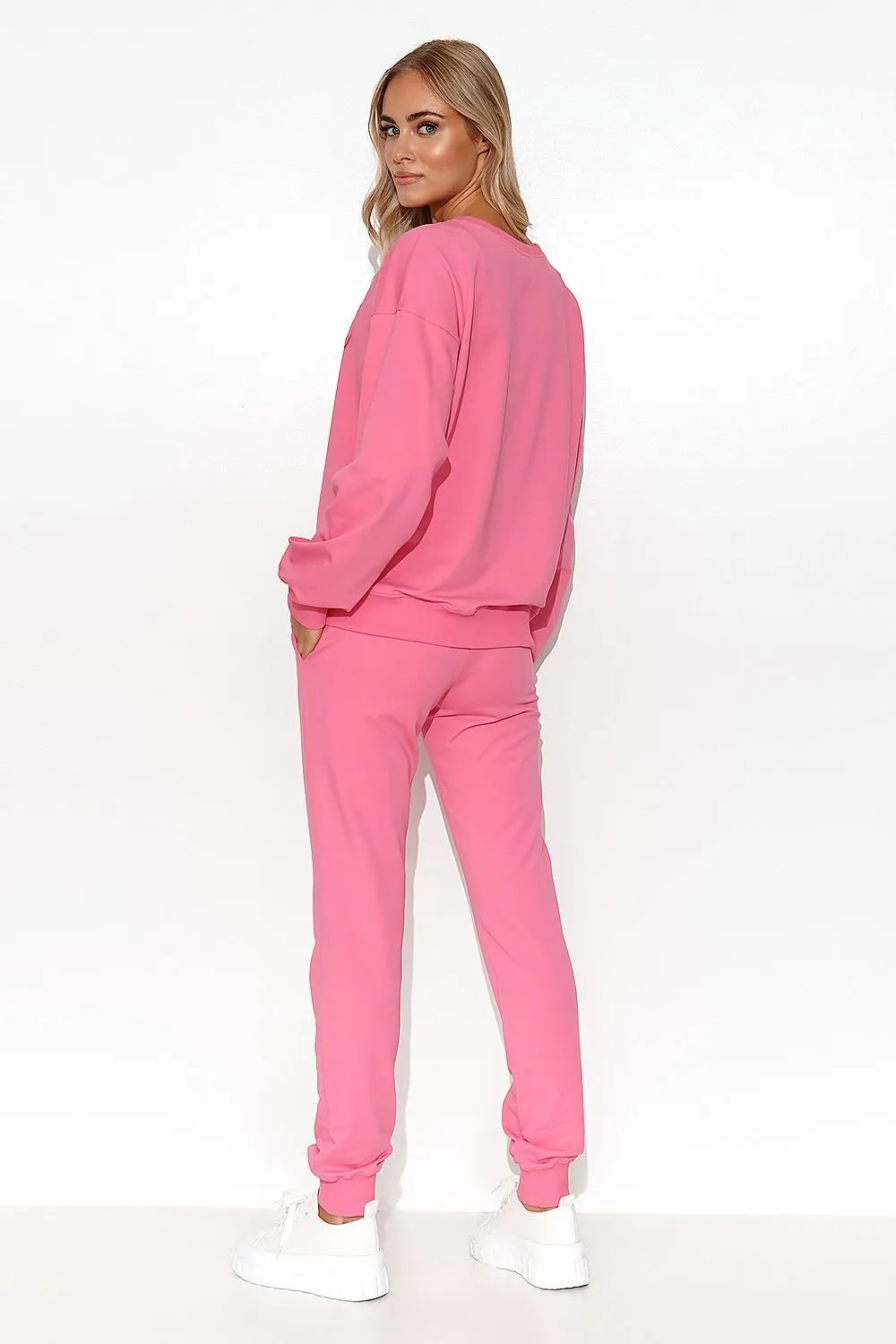 Women's lightweight knit fabric sweatshirt set