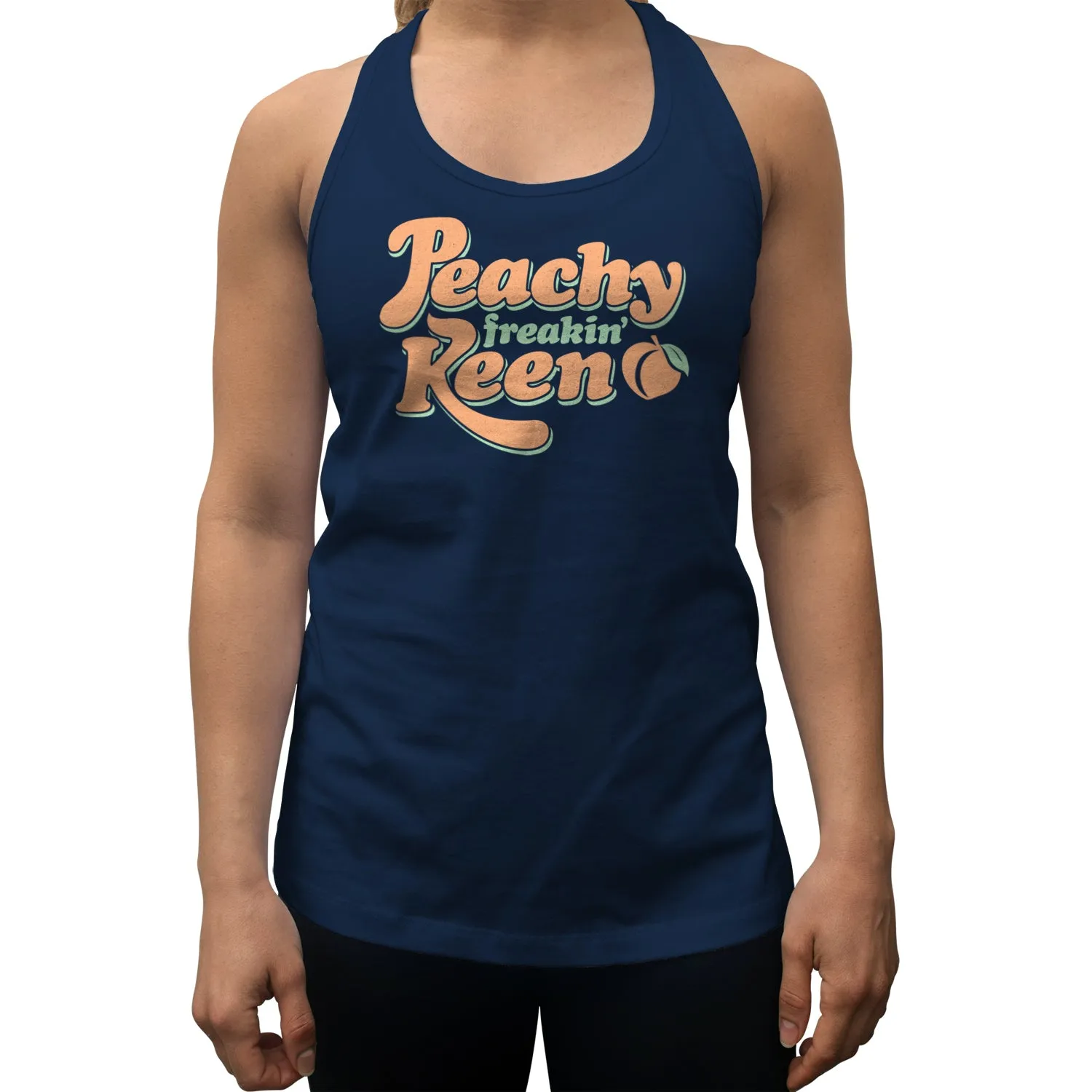 Women's Peachy Freakin' Keen Racerback Tank Top