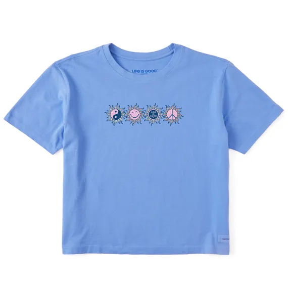 Women's Rally Suns Boxy Crusher Tee - Cornflower Blue - 115186