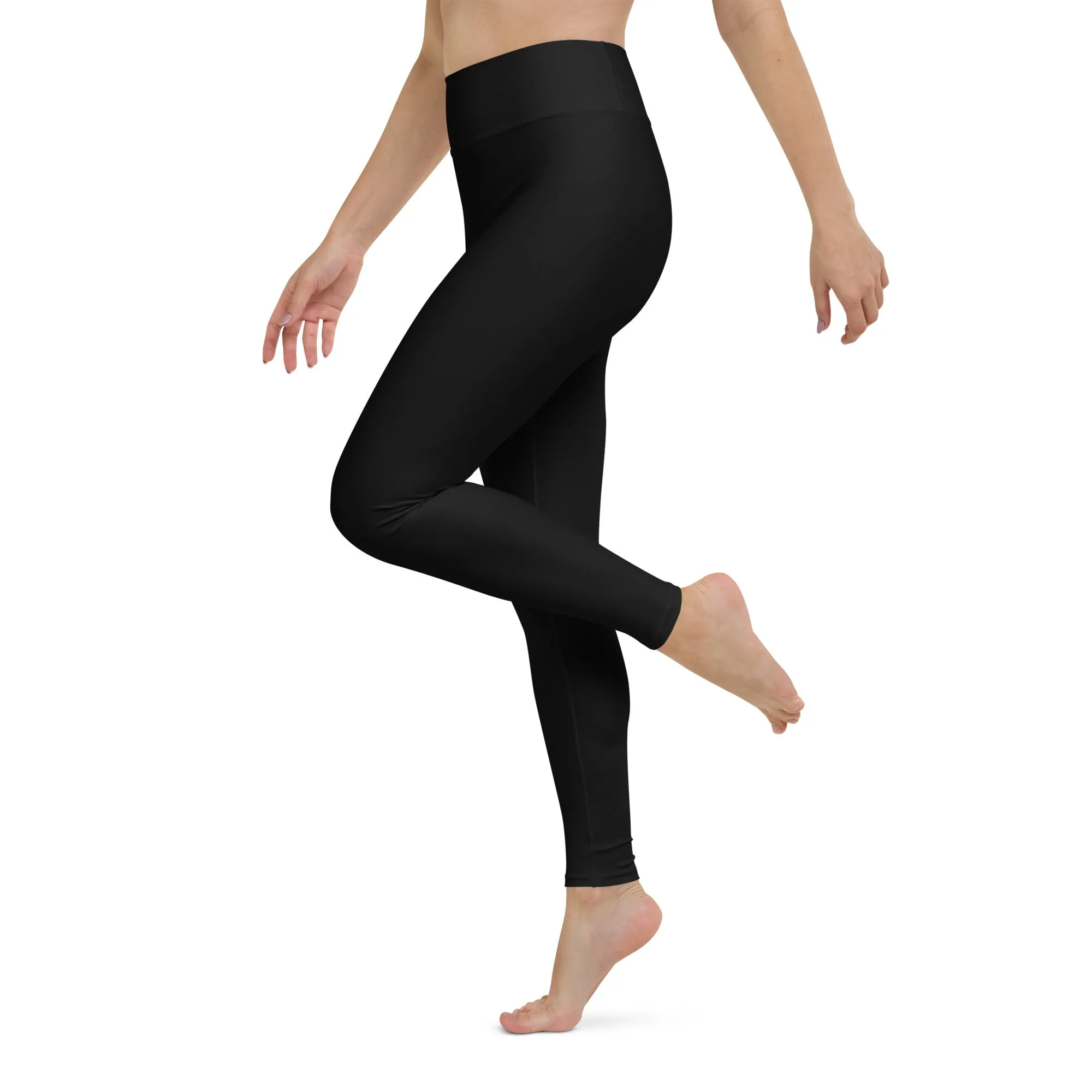 Women's Runway Girlz Yoga Leggings (Black/Red)