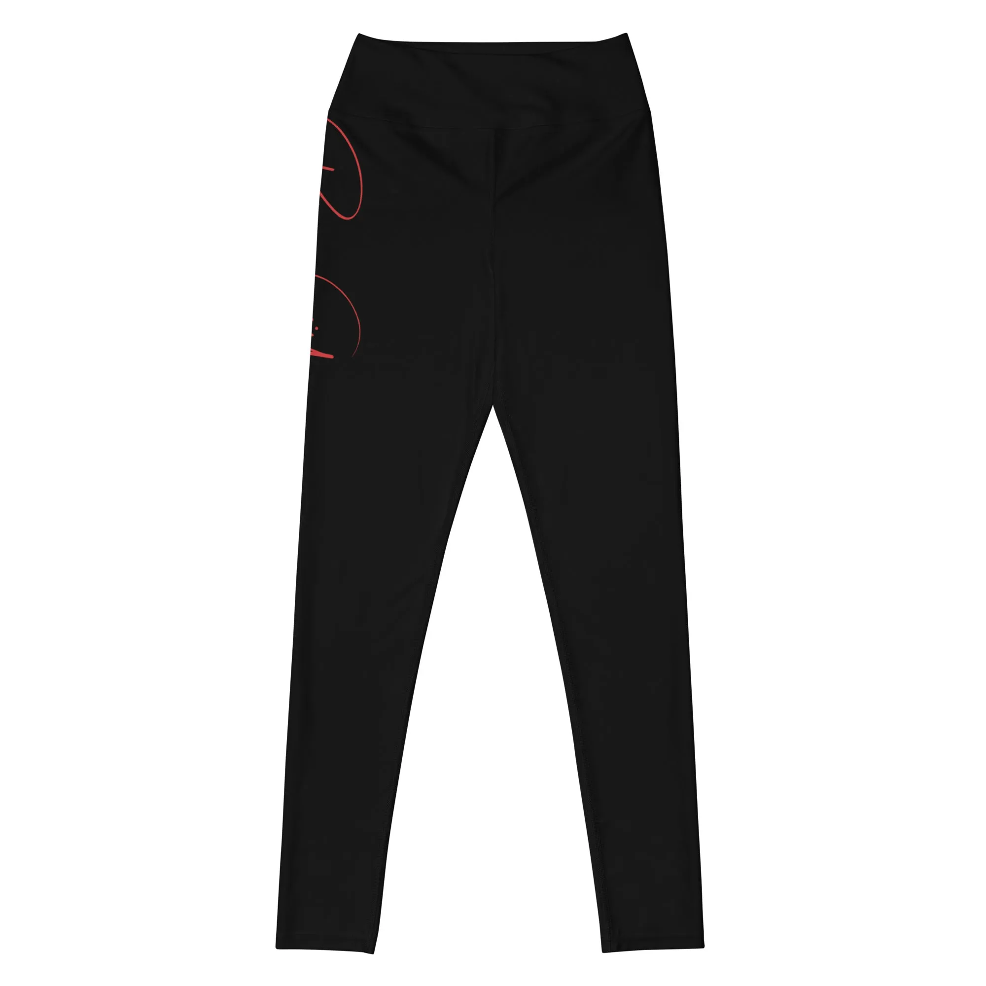 Women's Runway Girlz Yoga Leggings (Black/Red)
