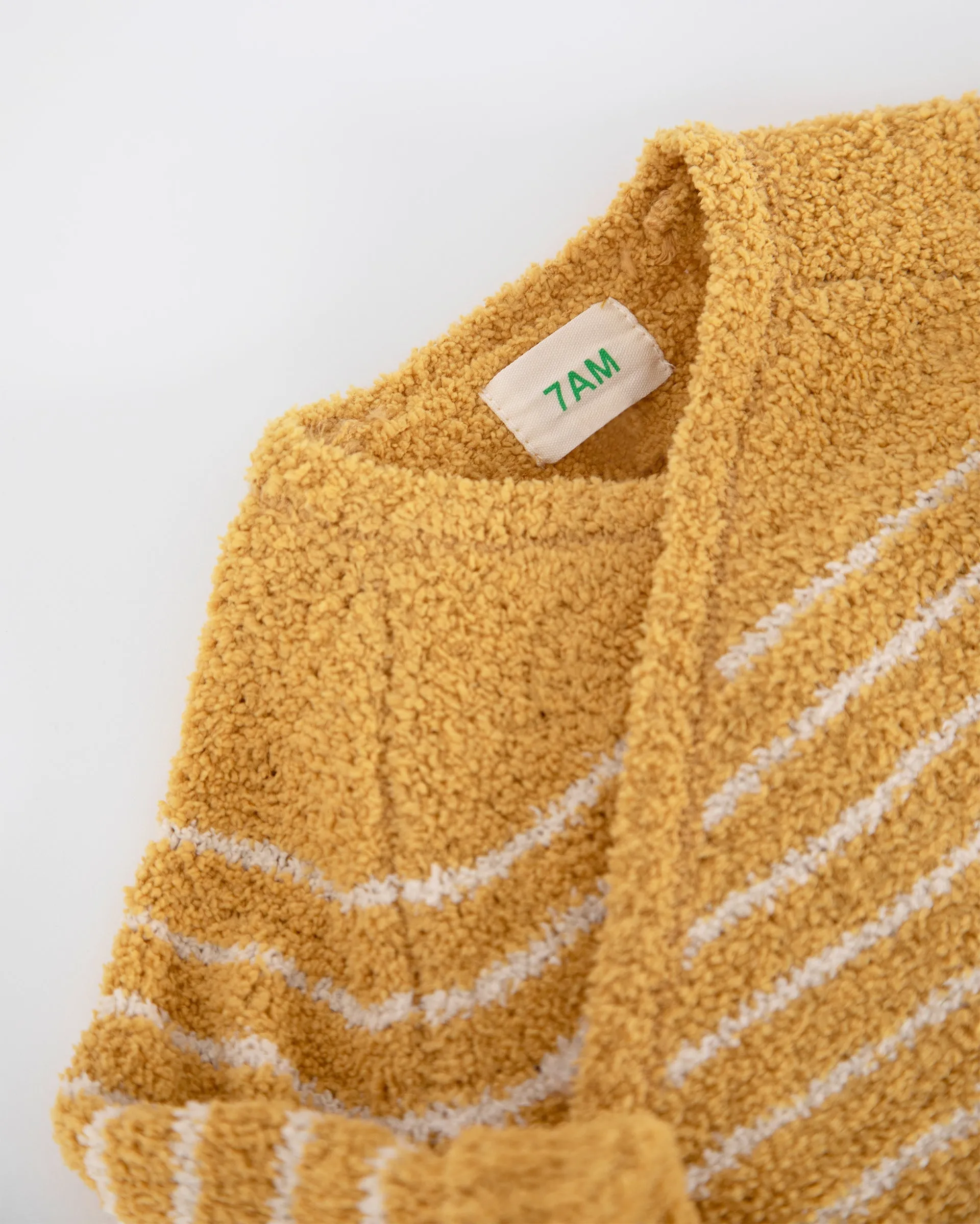 Wrap Top Striped - Fuzzy