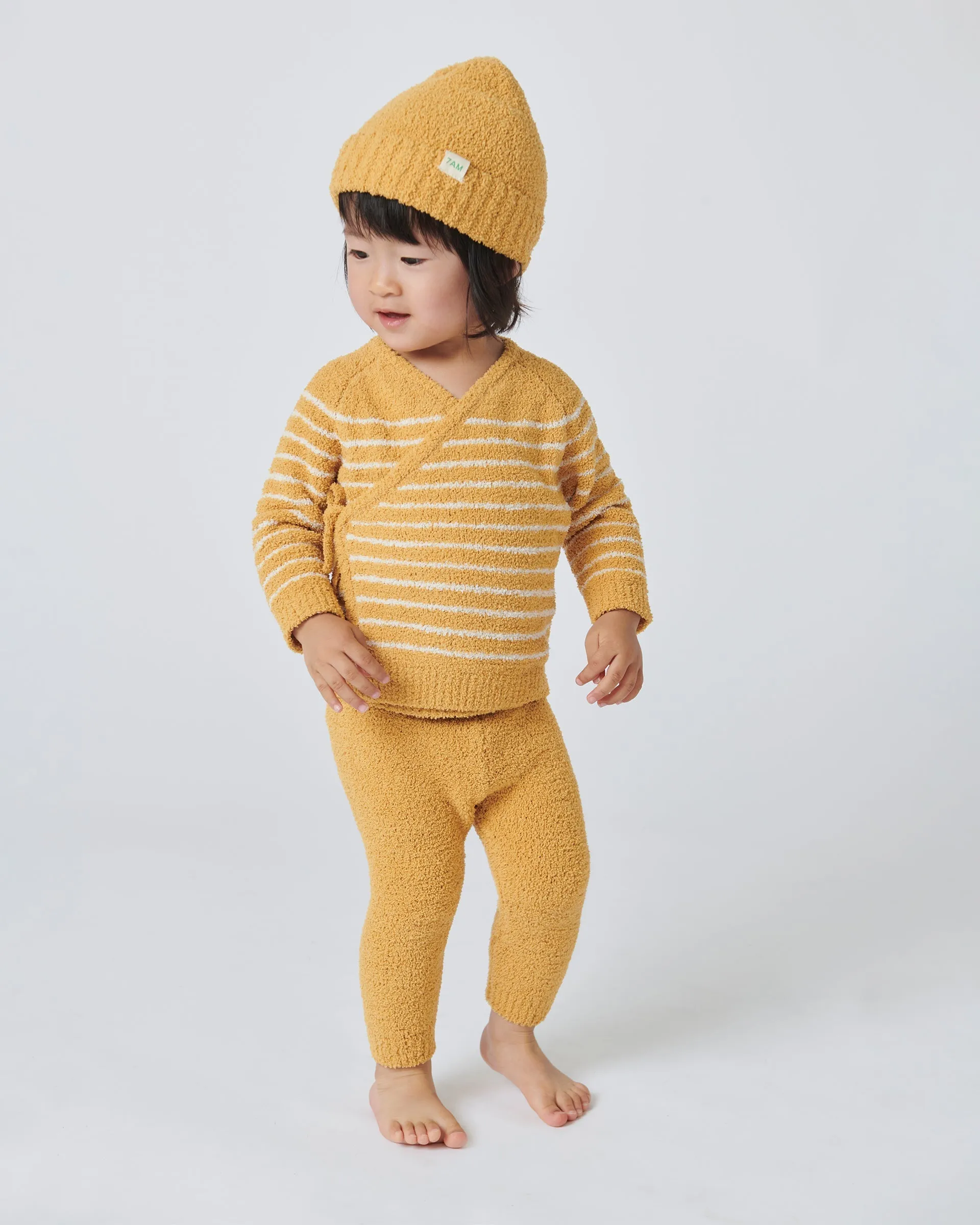 Wrap Top Striped - Fuzzy