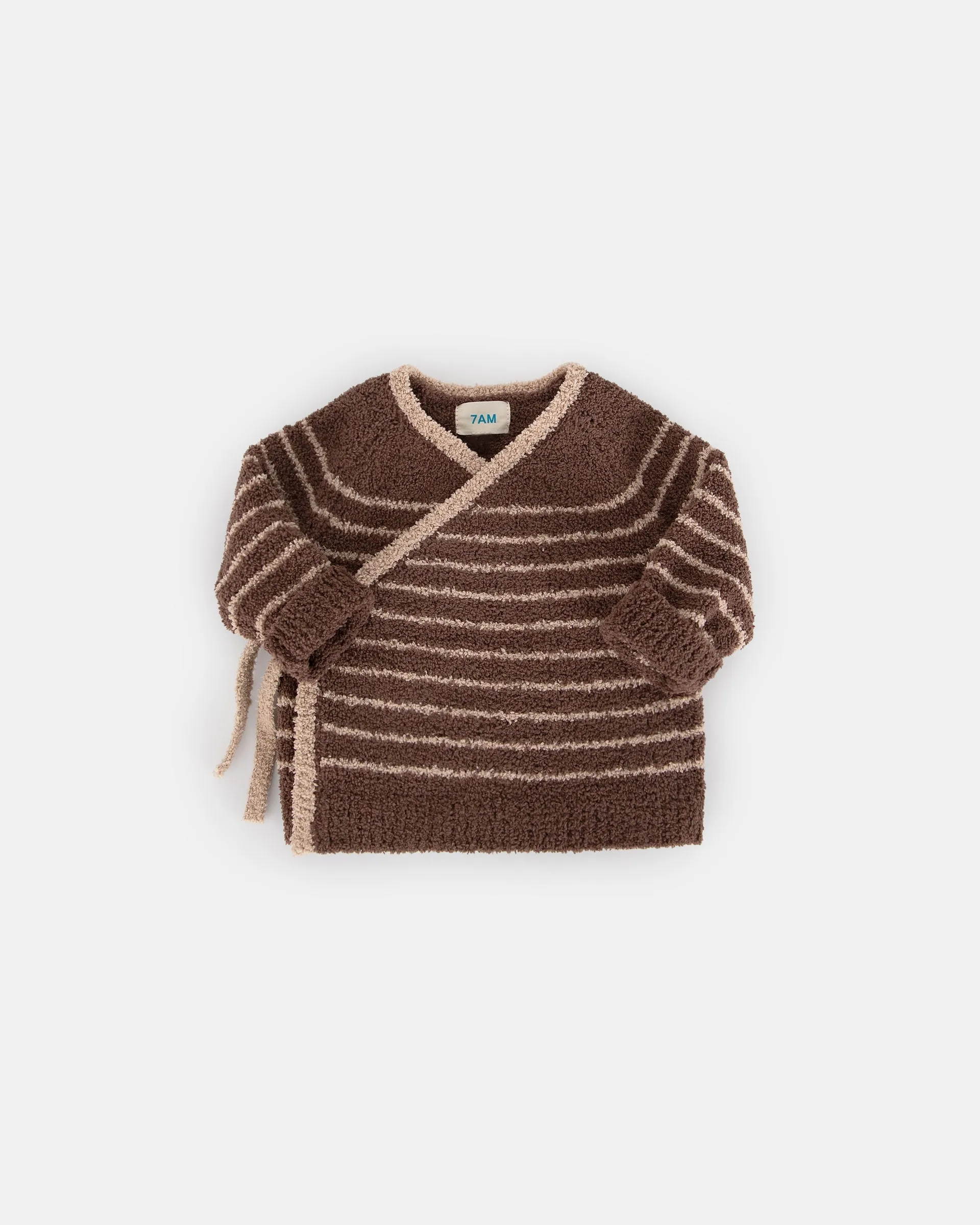 Wrap Top Striped - Fuzzy