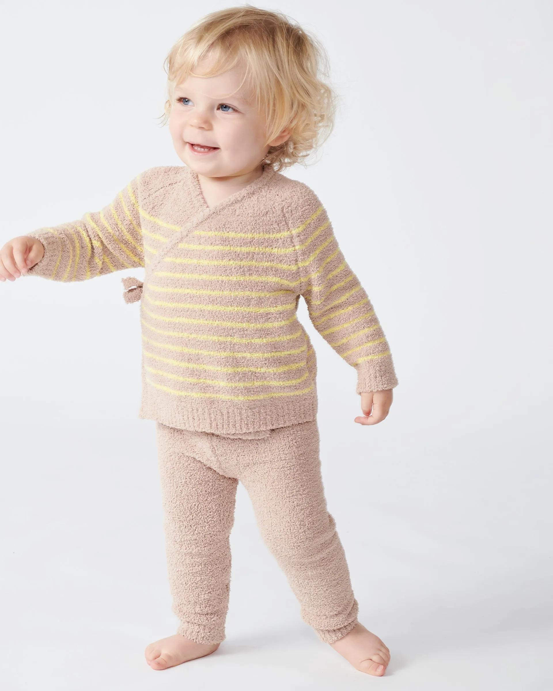 Wrap Top Striped - Fuzzy