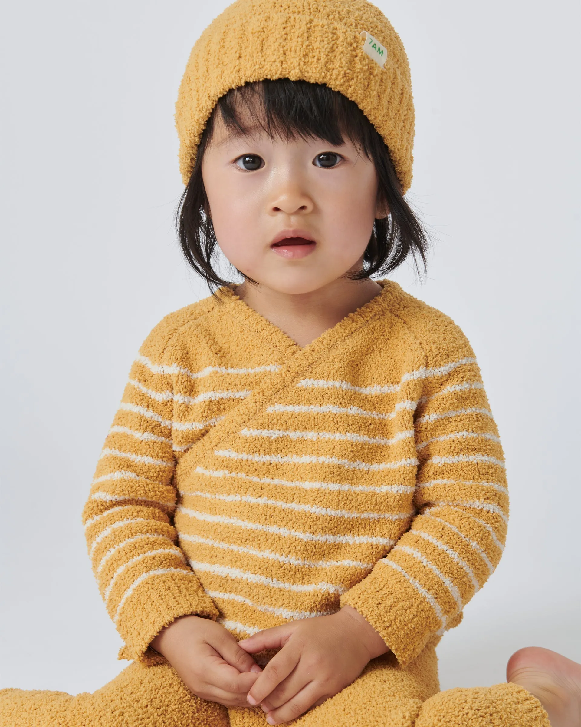 Wrap Top Striped - Fuzzy