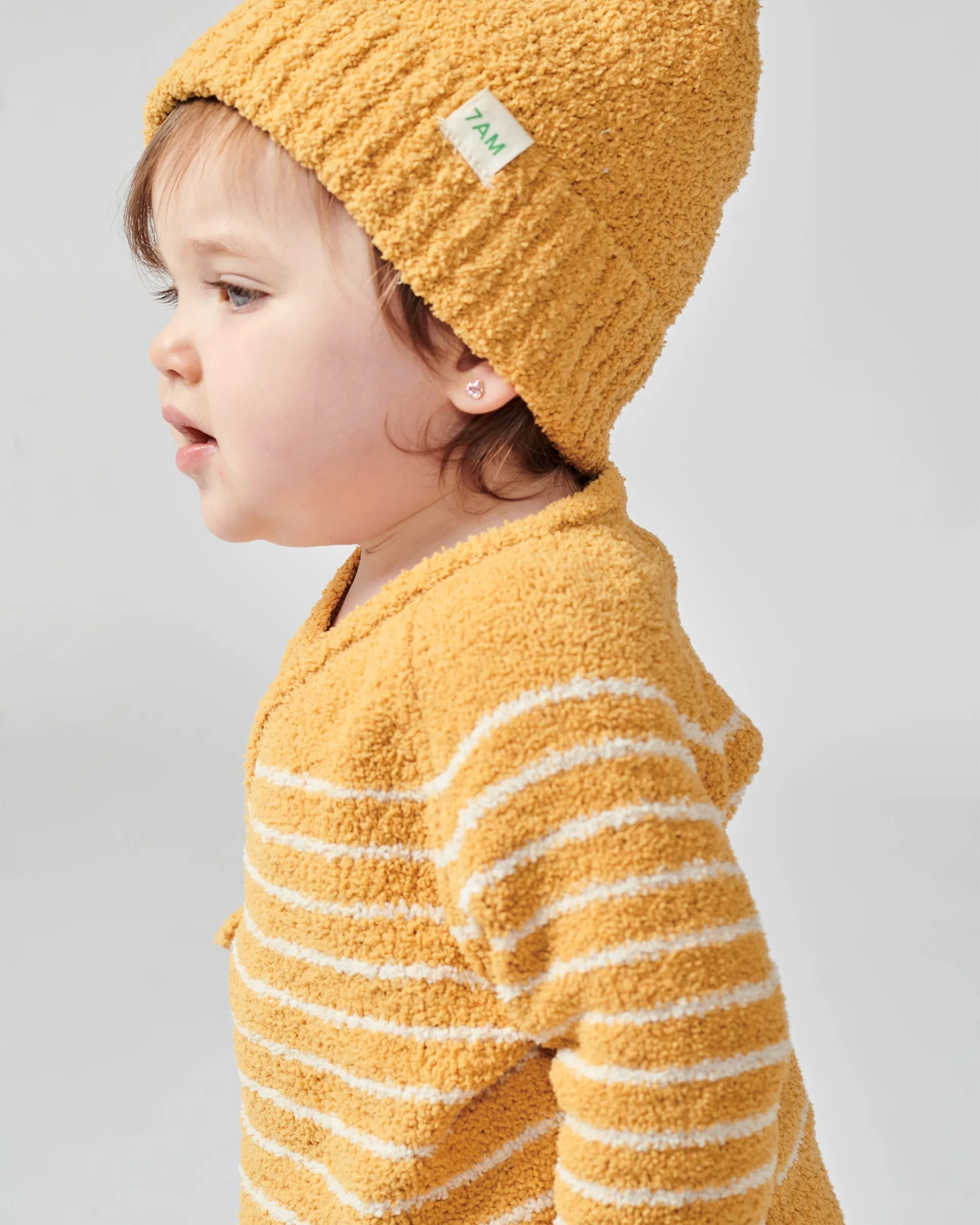 Wrap Top Striped - Fuzzy