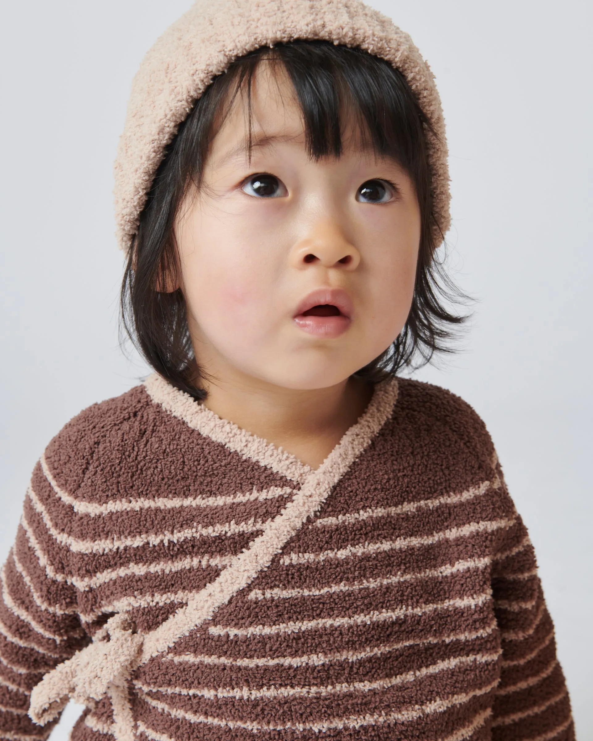 Wrap Top Striped - Fuzzy
