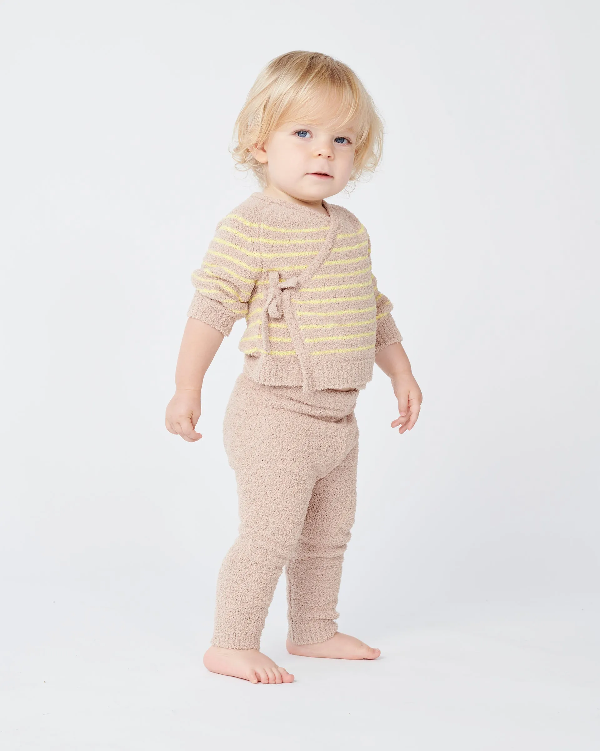 Wrap Top Striped - Fuzzy