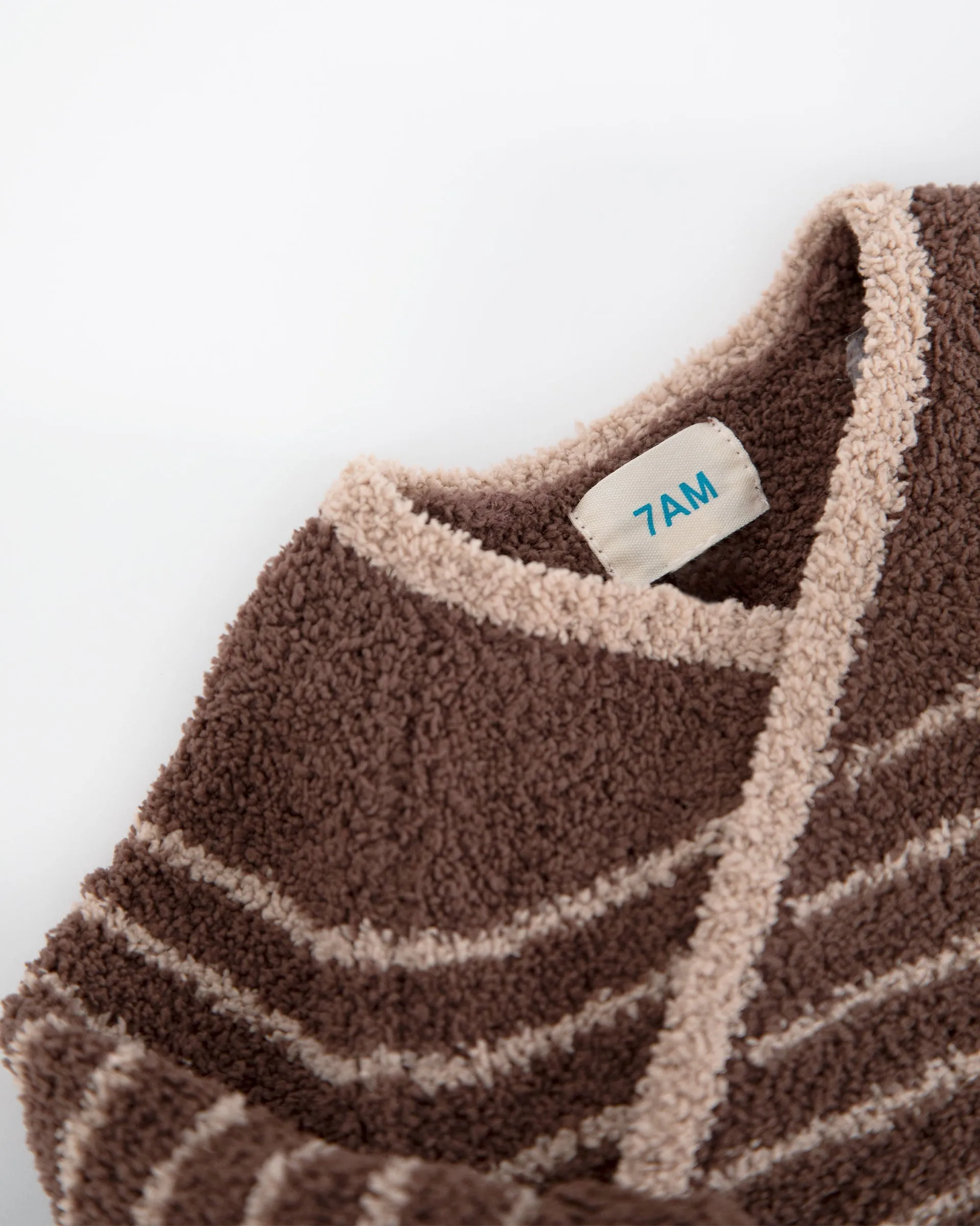 Wrap Top Striped - Fuzzy