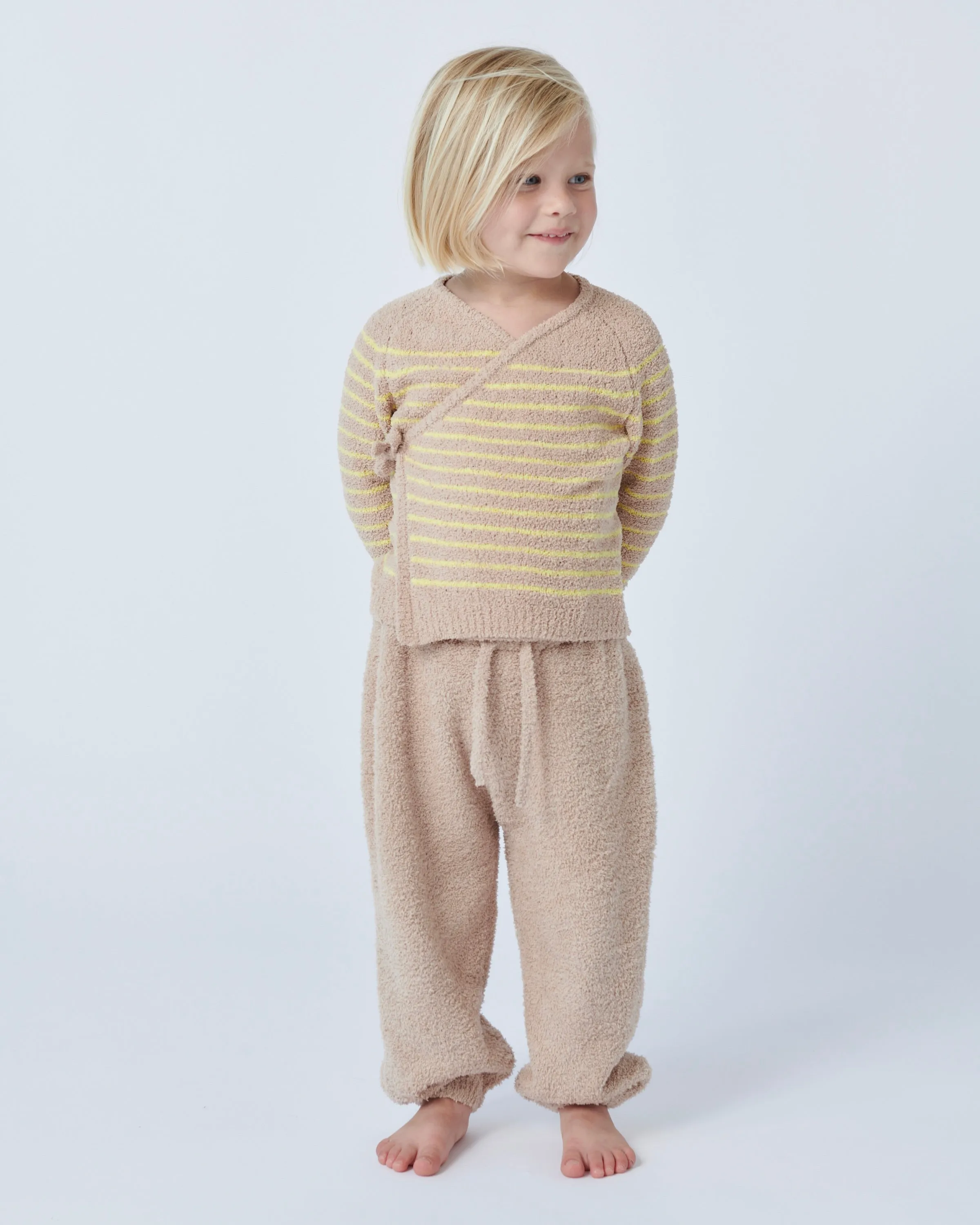 Wrap Top Striped - Fuzzy