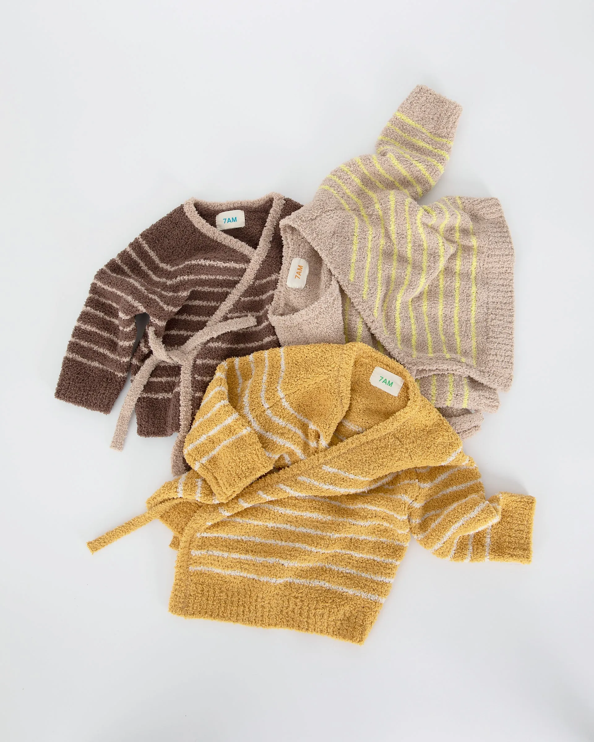 Wrap Top Striped - Fuzzy