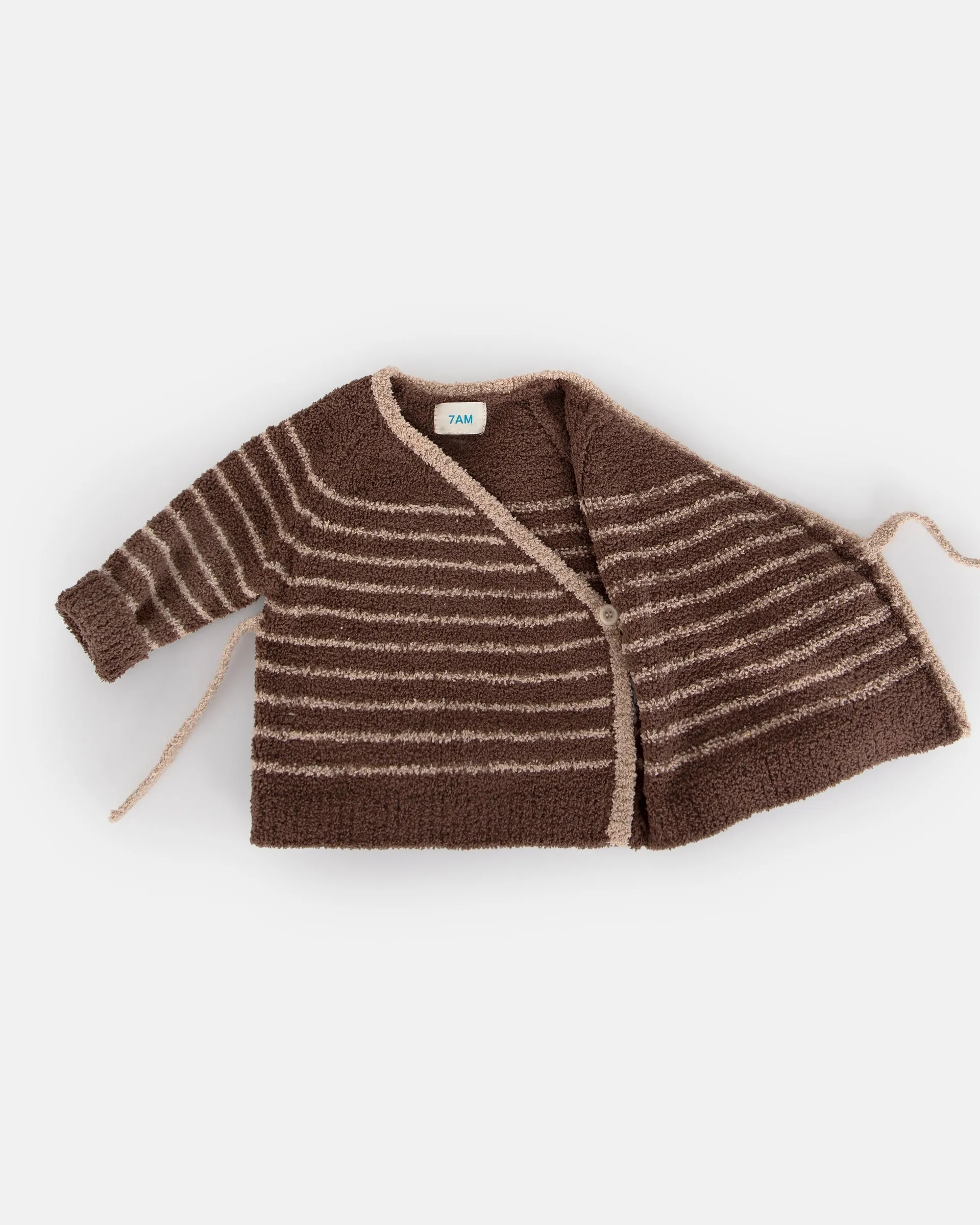 Wrap Top Striped - Fuzzy