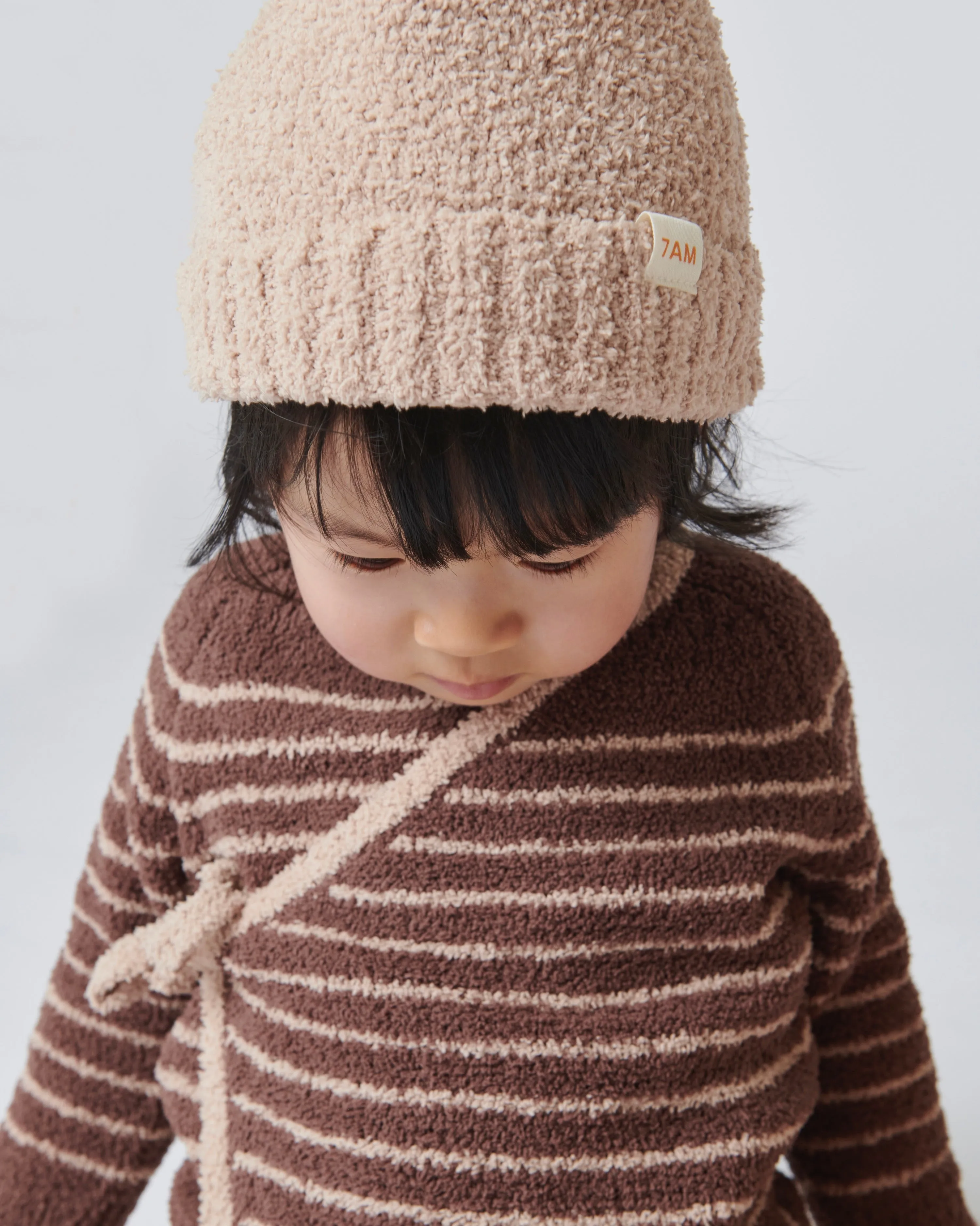 Wrap Top Striped - Fuzzy