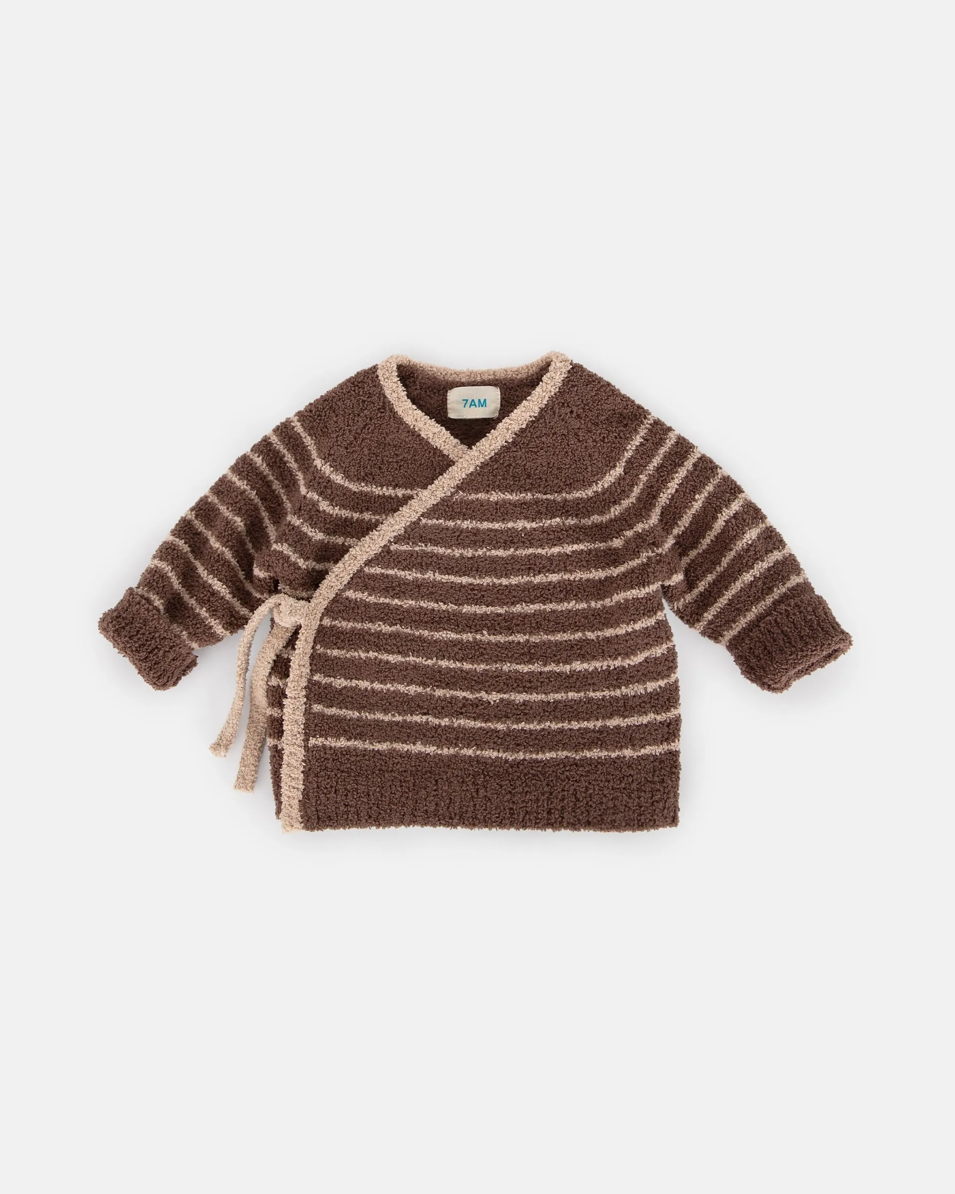 Wrap Top Striped - Fuzzy