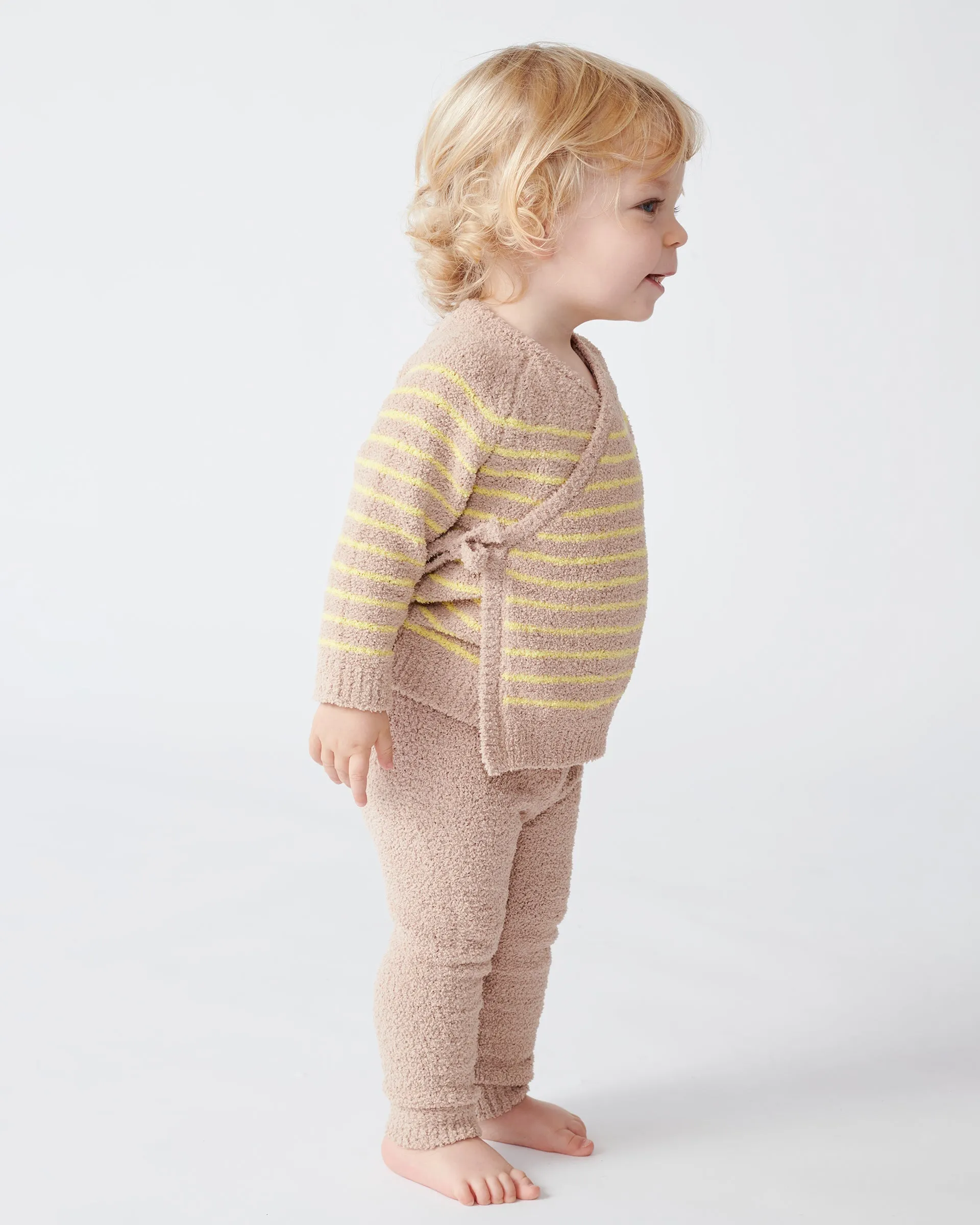 Wrap Top Striped - Fuzzy