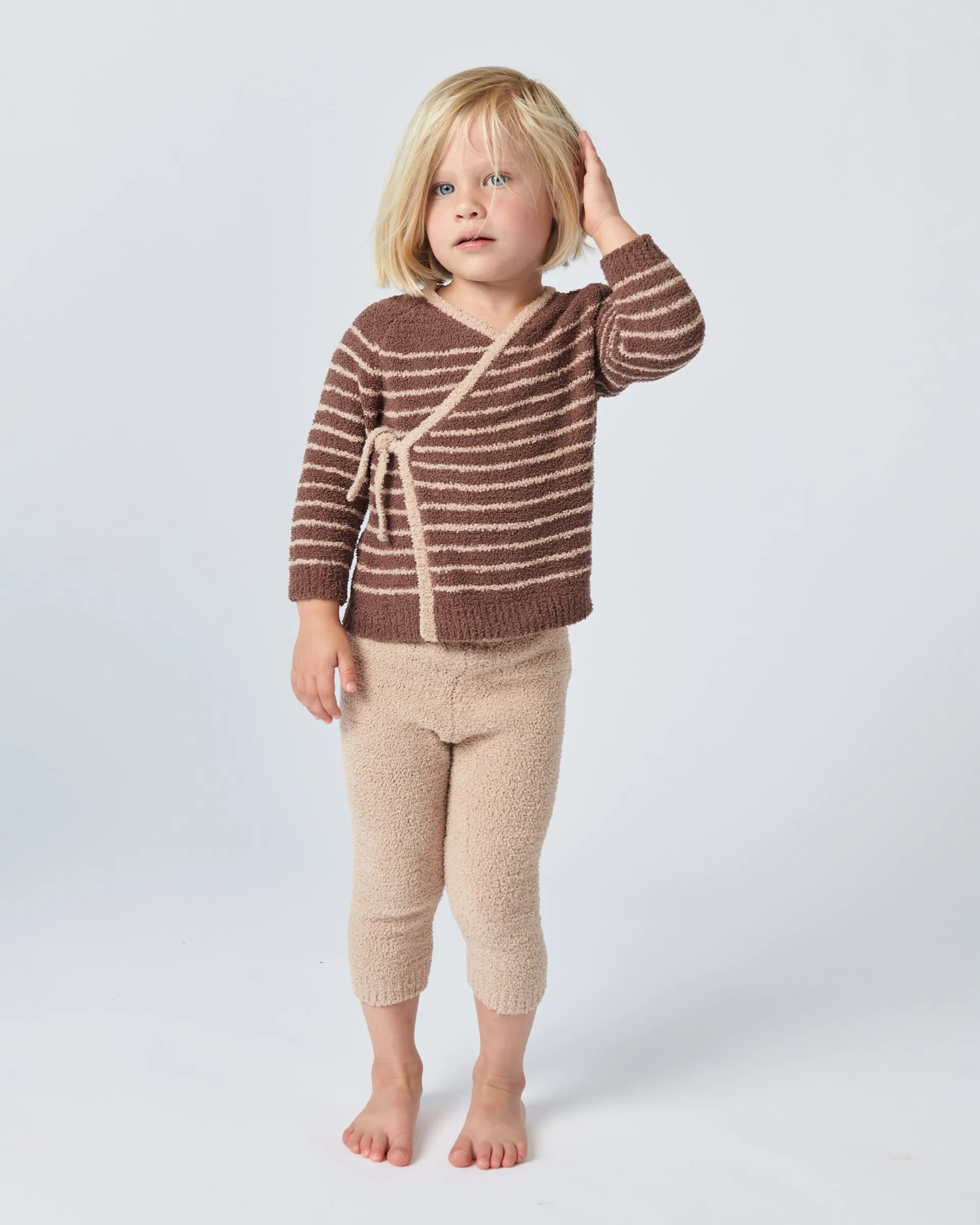 Wrap Top Striped - Fuzzy
