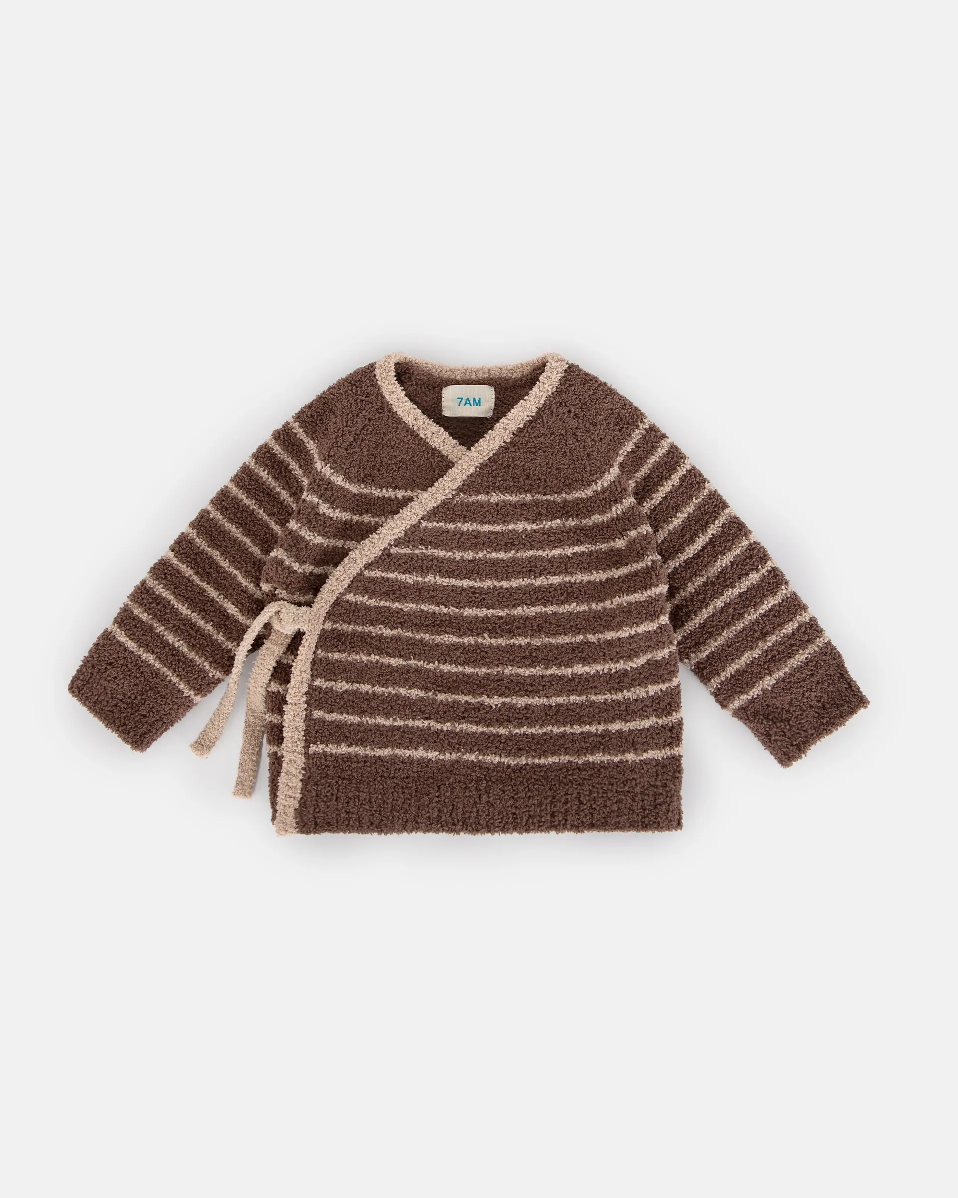 Wrap Top Striped - Fuzzy