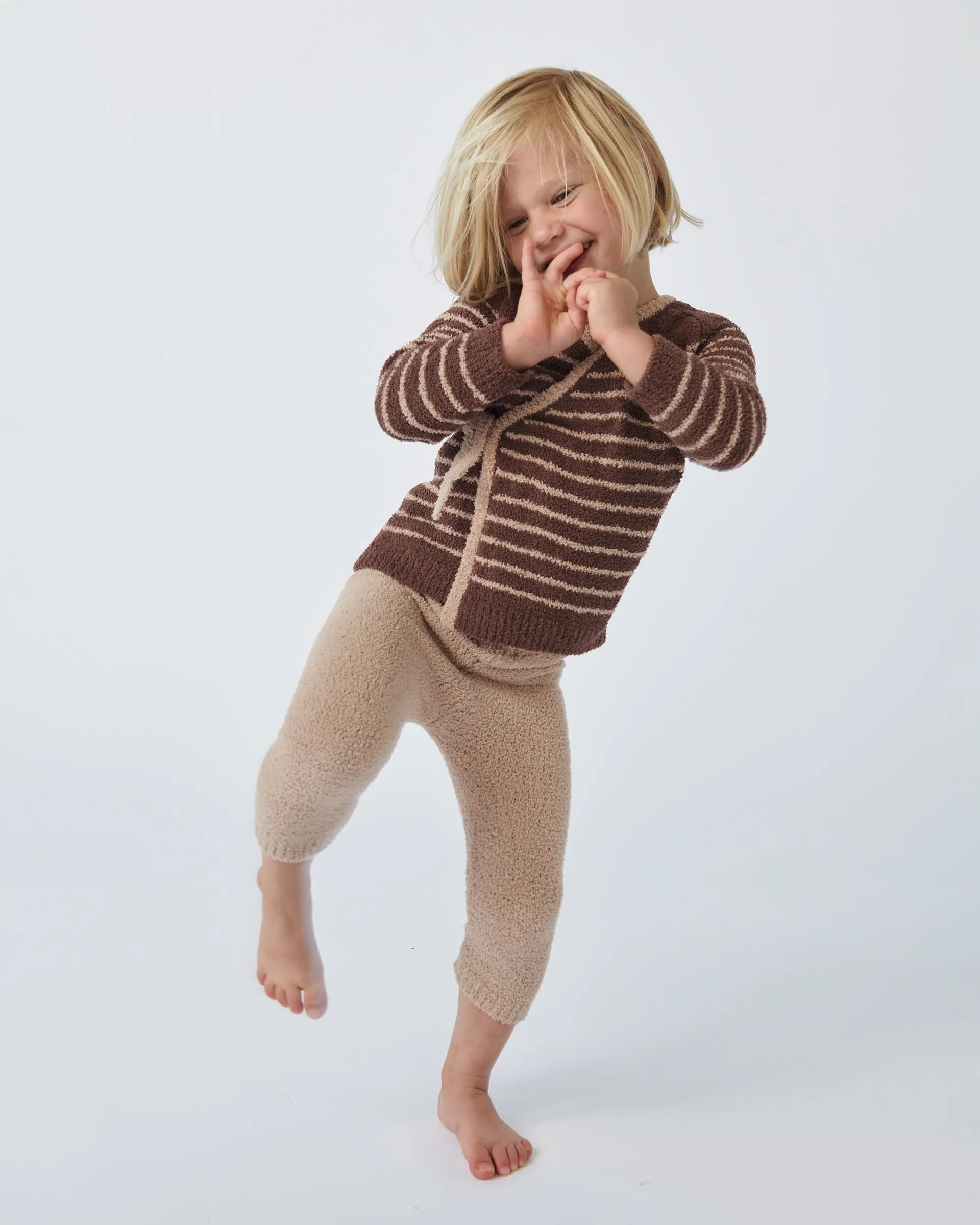 Wrap Top Striped - Fuzzy