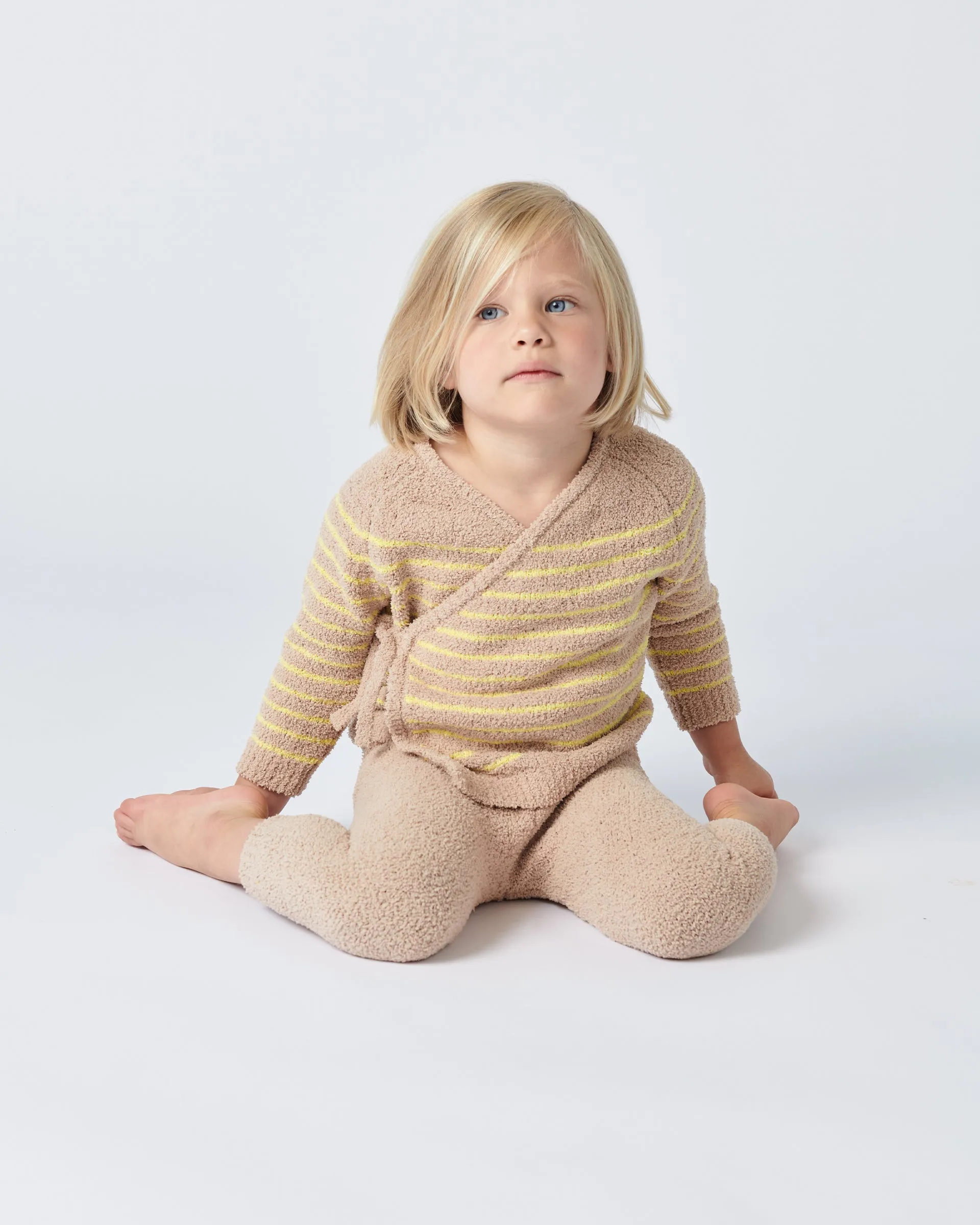 Wrap Top Striped - Fuzzy