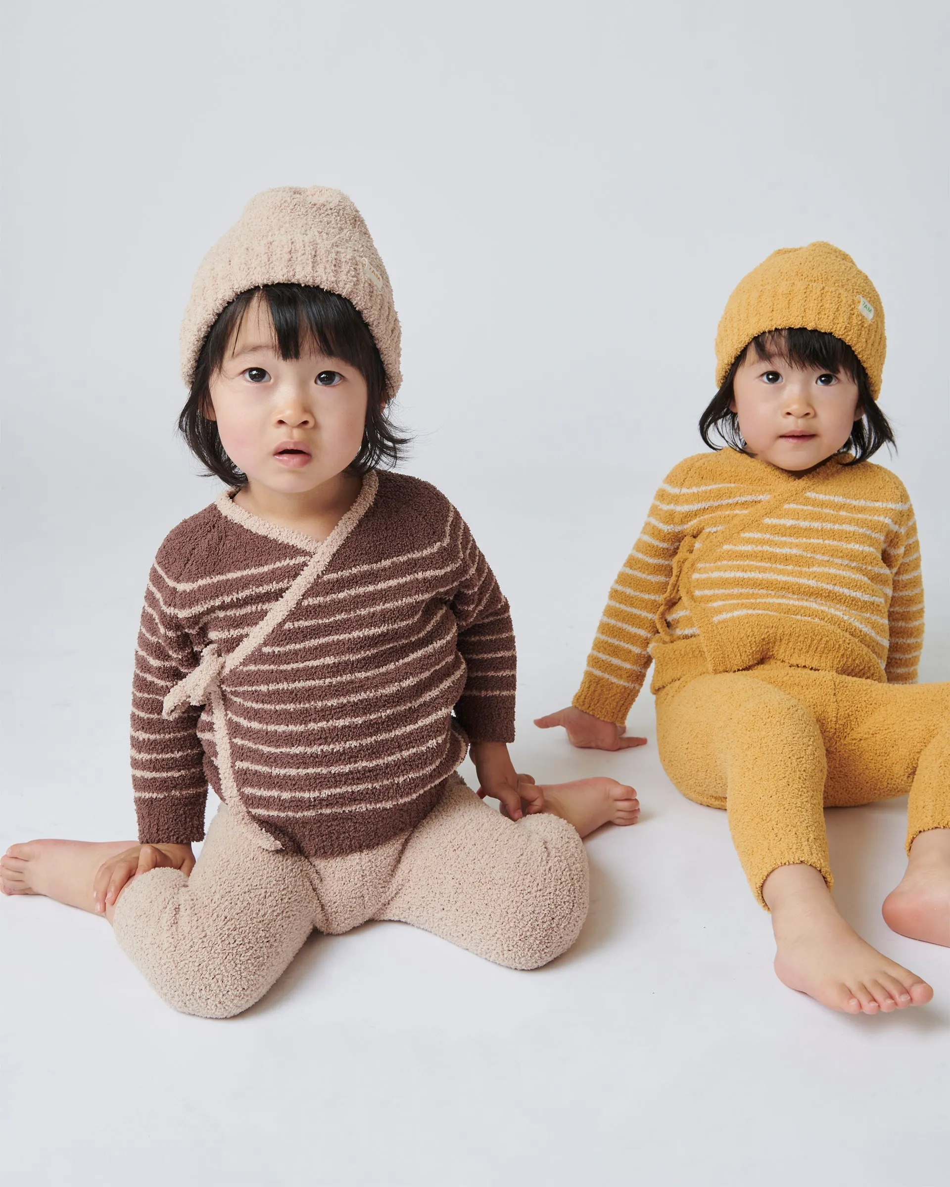 Wrap Top Striped - Fuzzy