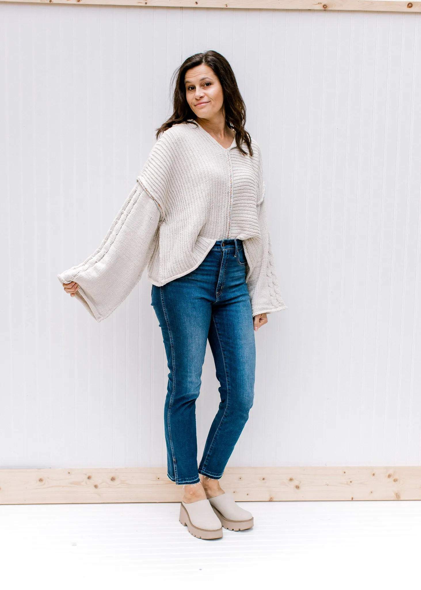 X Almond Cream Sweater