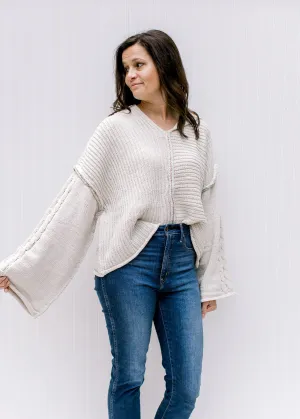 X Almond Cream Sweater