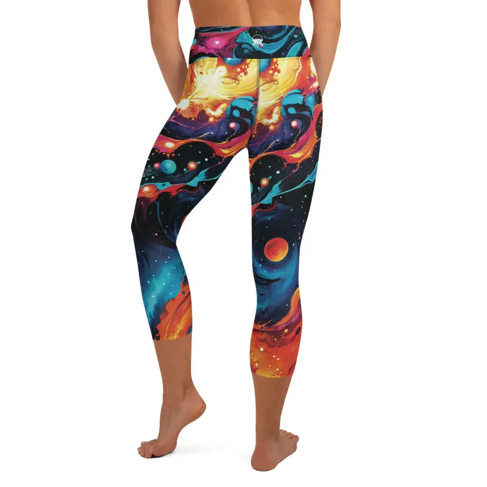 Yoga Capri Leggings Astral Tempest