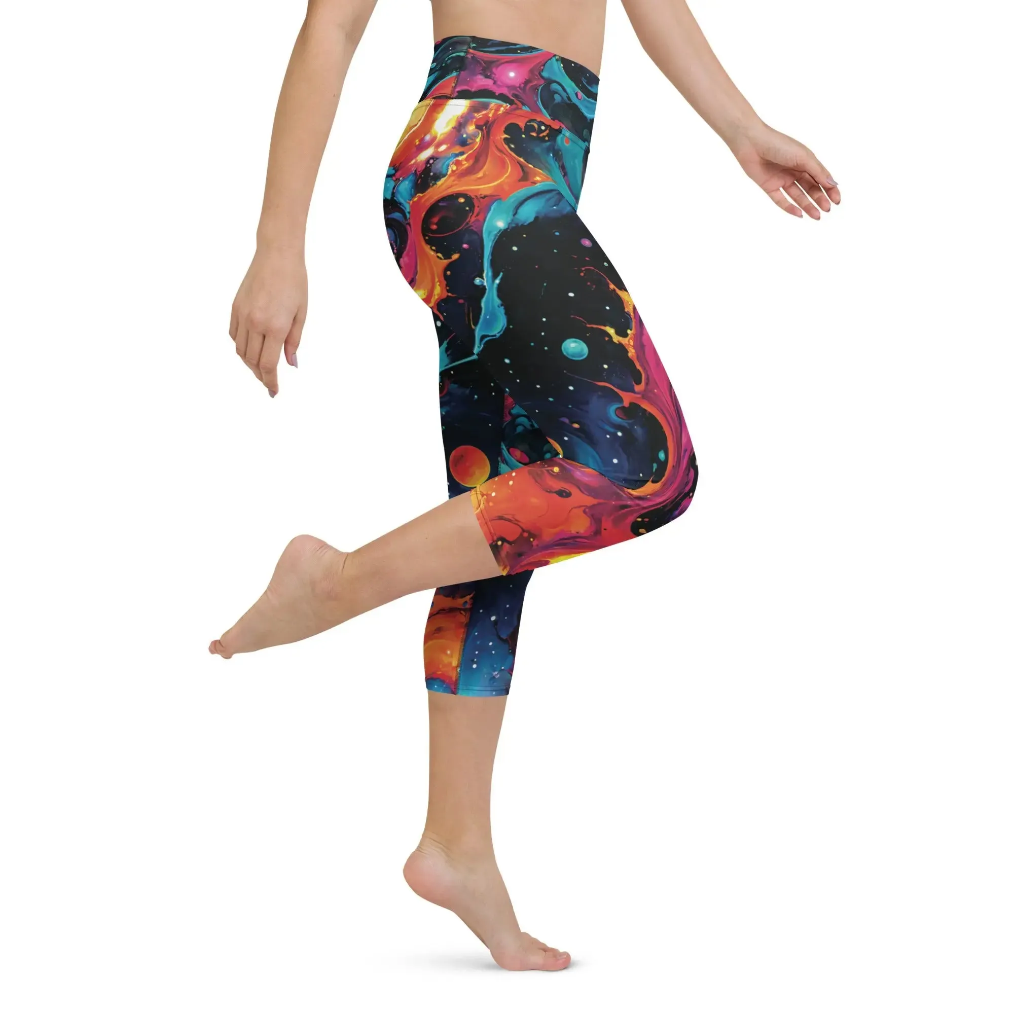 Yoga Capri Leggings Astral Tempest