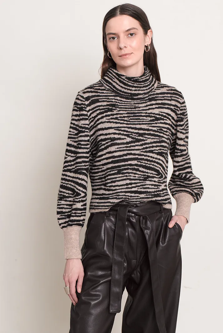 Zebra Print Rumi Sweater