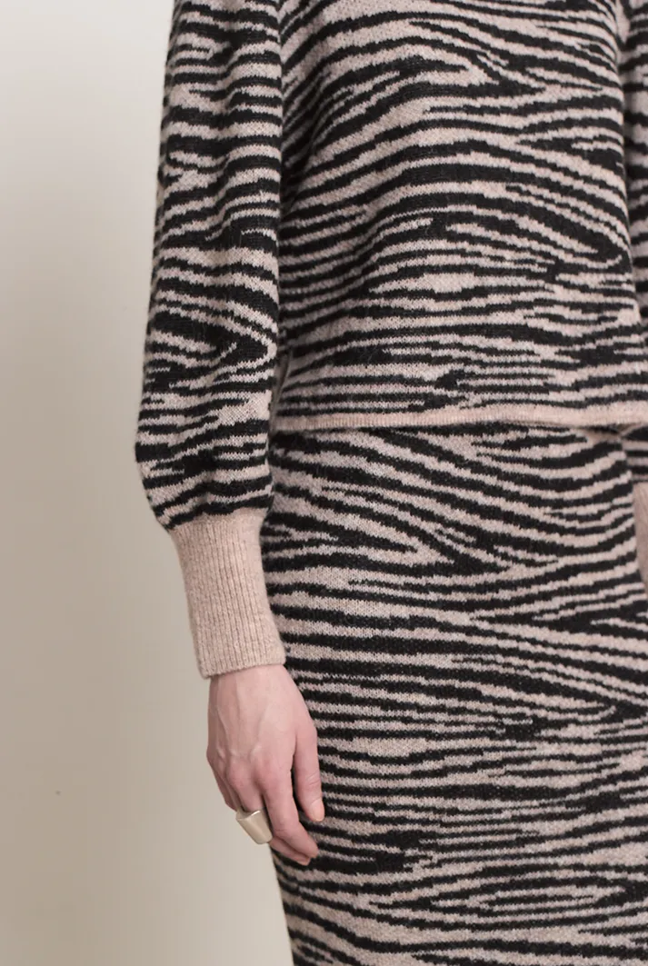 Zebra Print Rumi Sweater