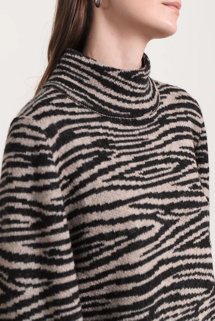 Zebra Print Rumi Sweater