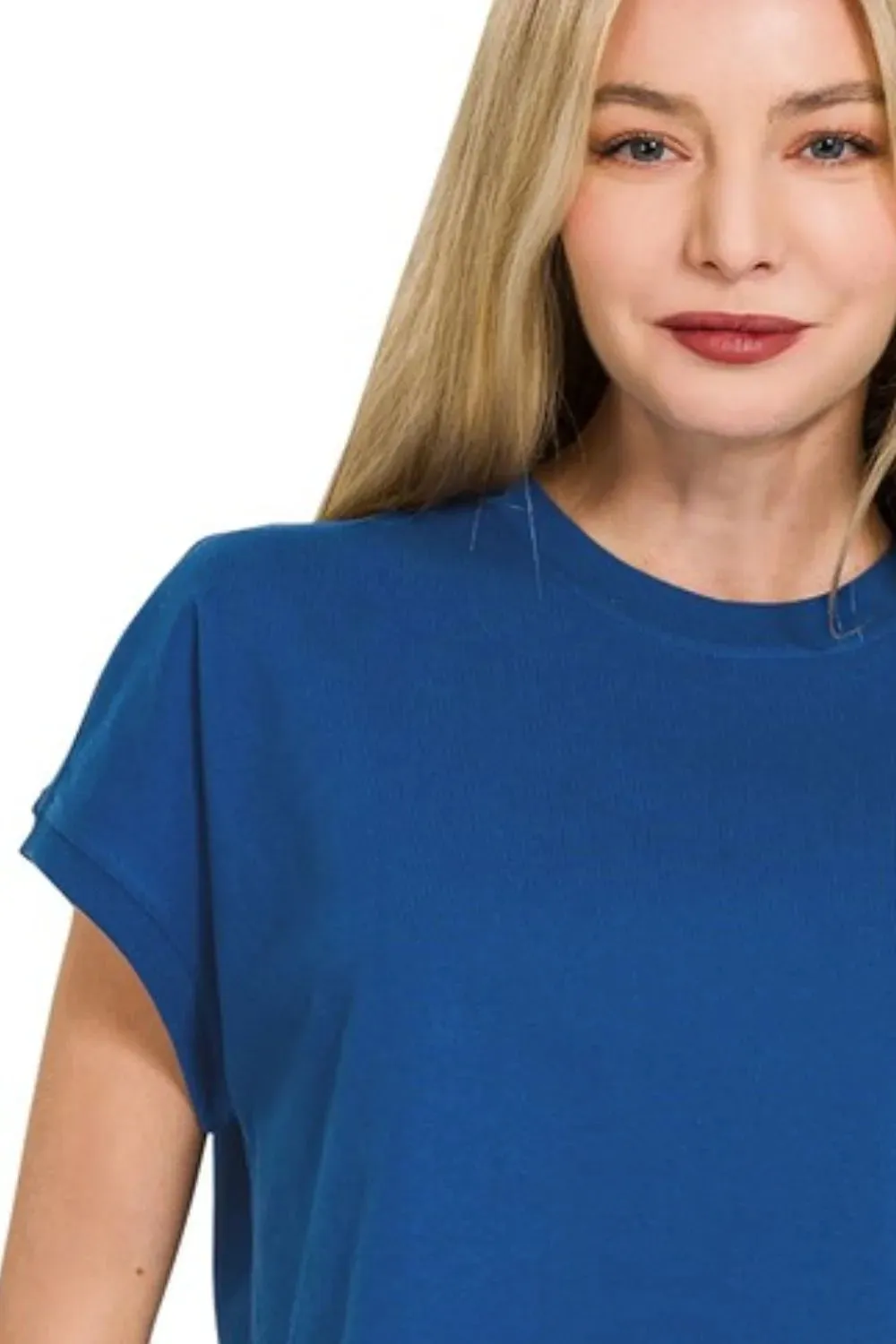 Zenana Premium Cotton Relaxed Crop Tee