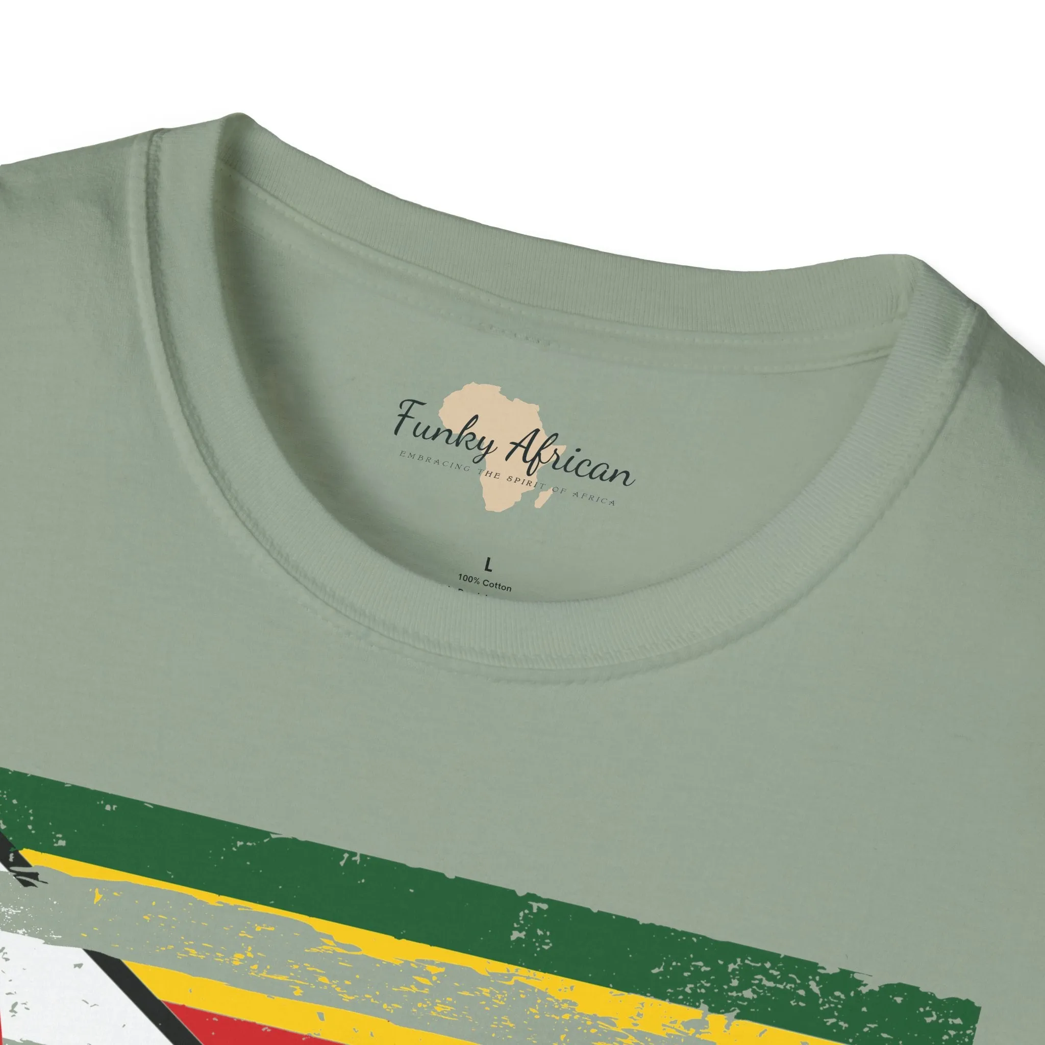 Zimbabwe strip unisex softstyle tee