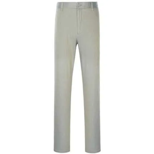 Zipper Fly Slimming Simple Straight Leg Pants - Gray 37