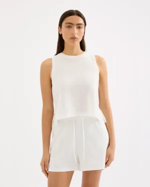 Zosia Knit Tank White