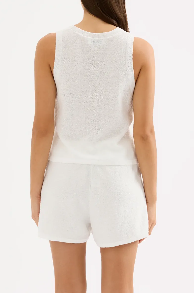 Zosia Knit Tank White